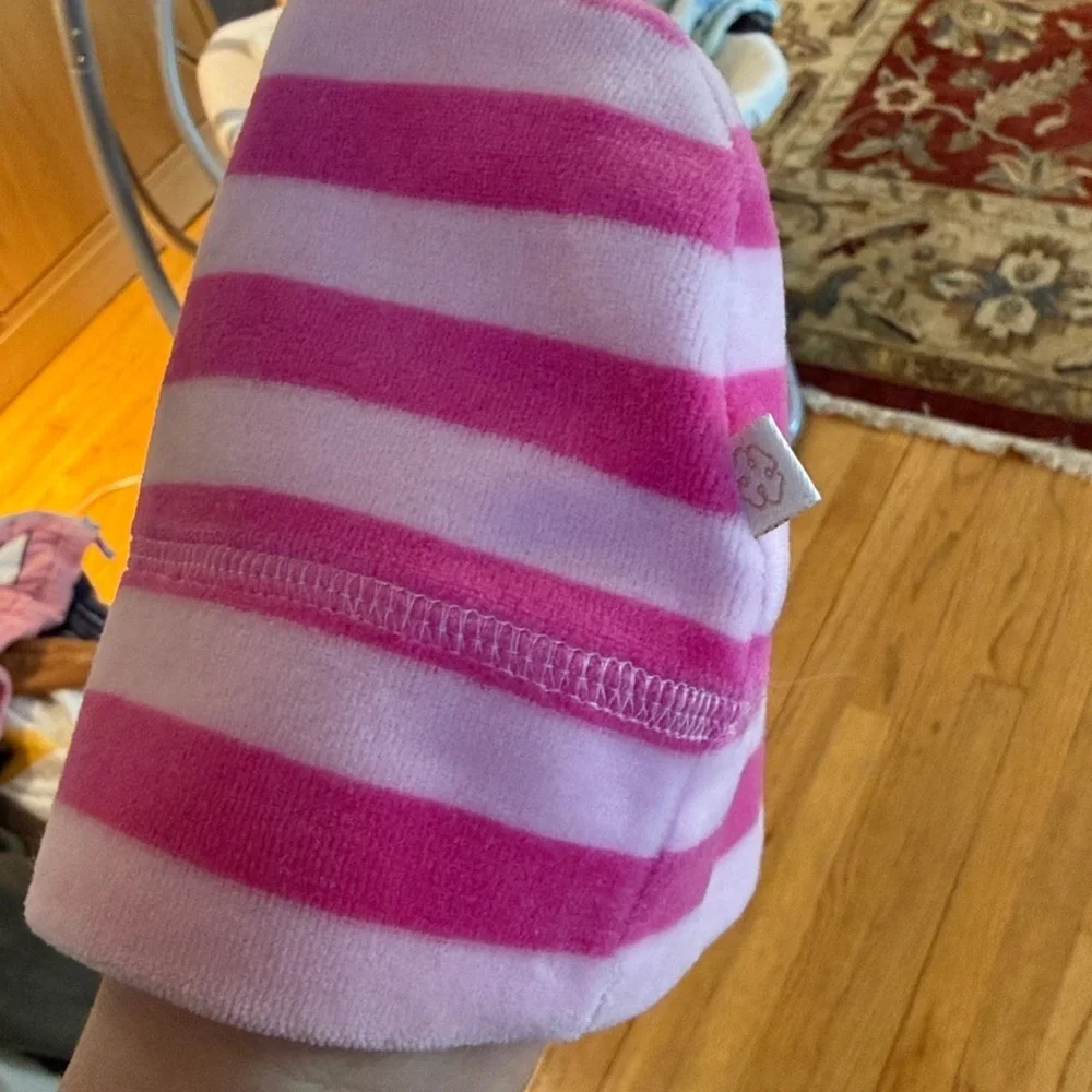 Vintage OshKosh B'gosh Pink Striped Hat EUC